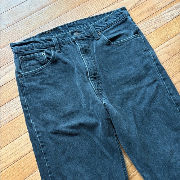 Levi’s 90’s Vintage 505 Regular Fit Straight Leg Jeans Men’s 36x30 Faded Black - Picture 2 of 8